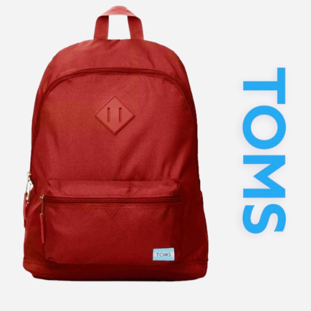 Unisex Poly Backpack in Tomato Red by TOMS